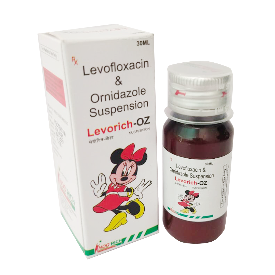 Levofloxacin - 125 MG & Ornidazole 125 MG (LEVORICH-OZ)